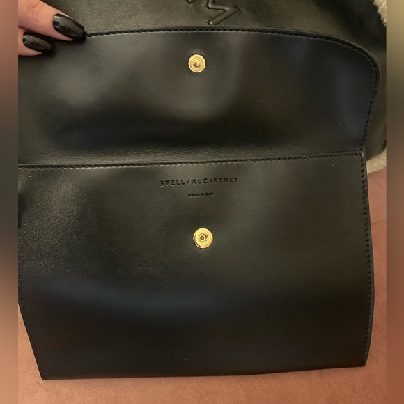 Stella McCartney black vegan and faux fur shoulder bag - Picture 12 of 13